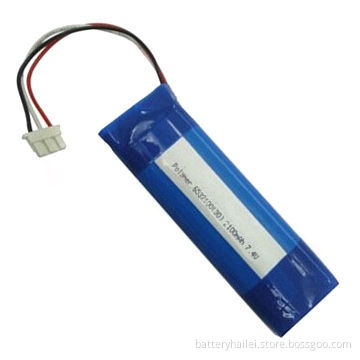 Rechargeable Li-ion Polymer Battery Pack with 7.4V Voltage and 2100mAh Capacity